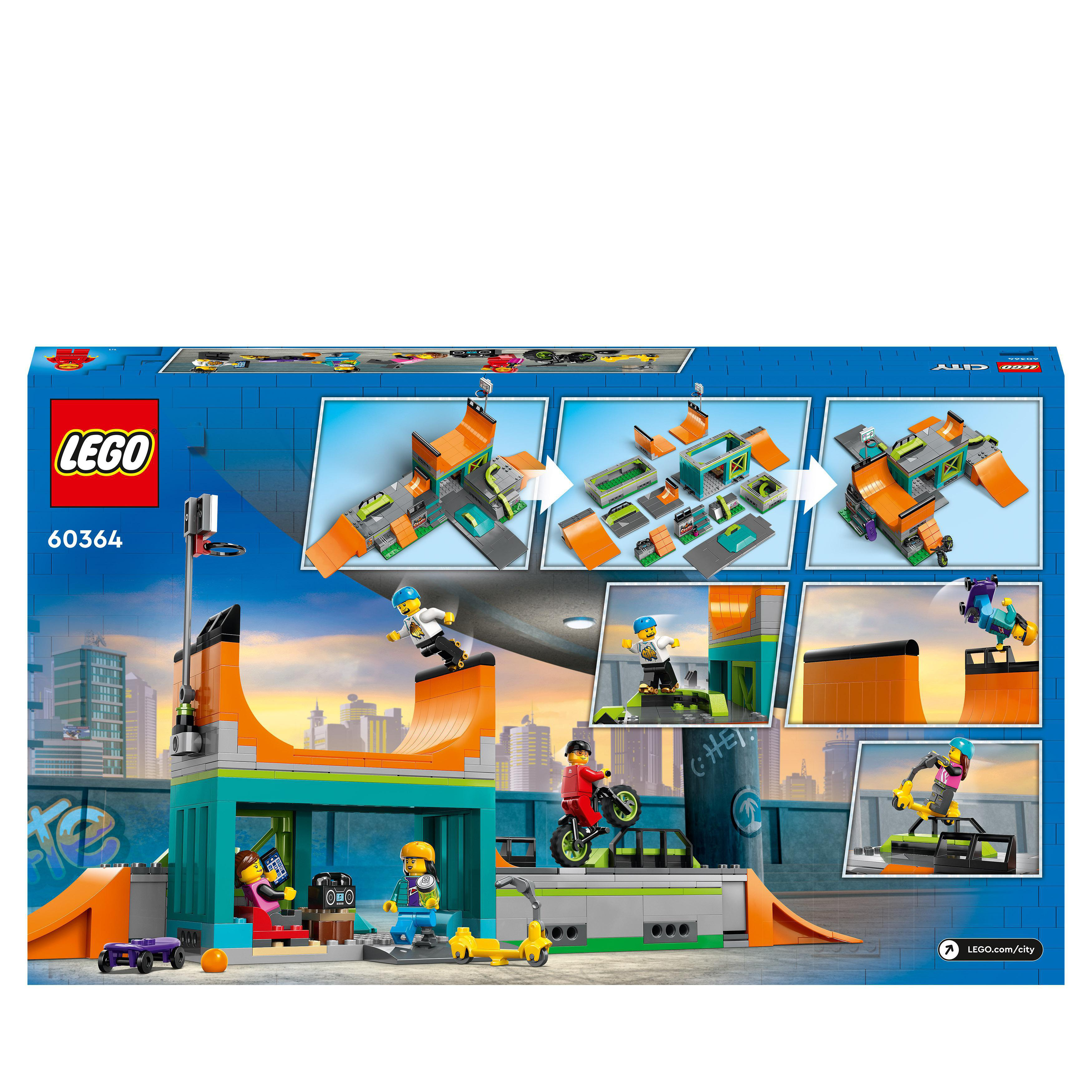 Mehrfarbig 60364 City LEGO Skaterpark Bausatz,