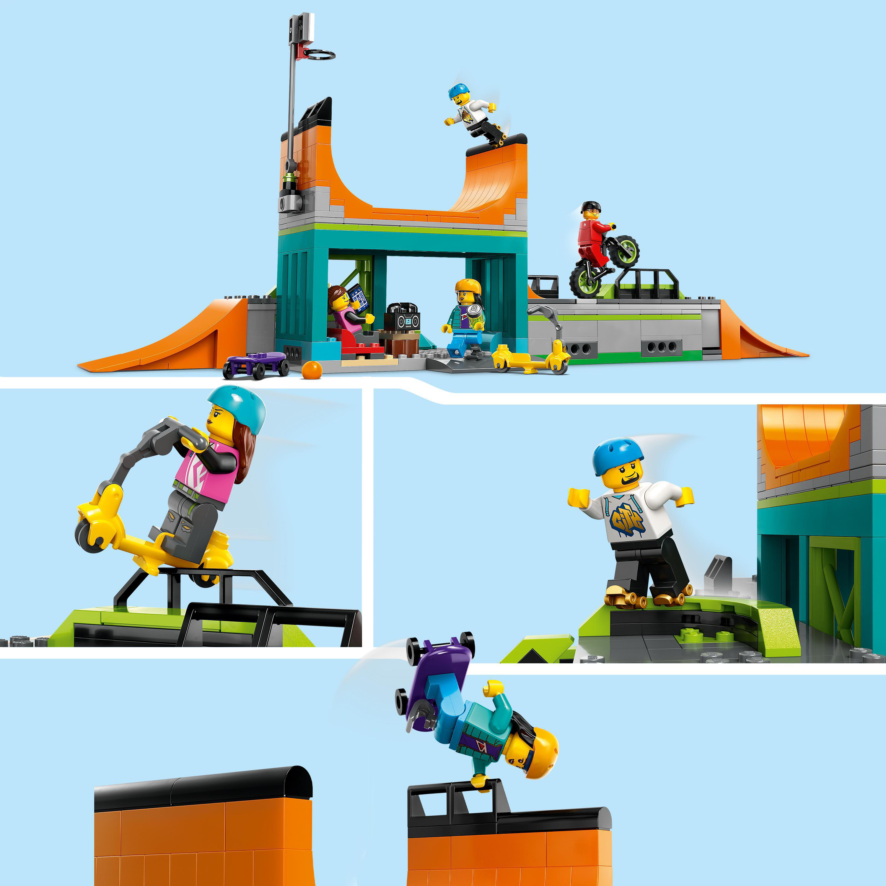 LEGO City 60364 Skaterpark Bausatz, Mehrfarbig