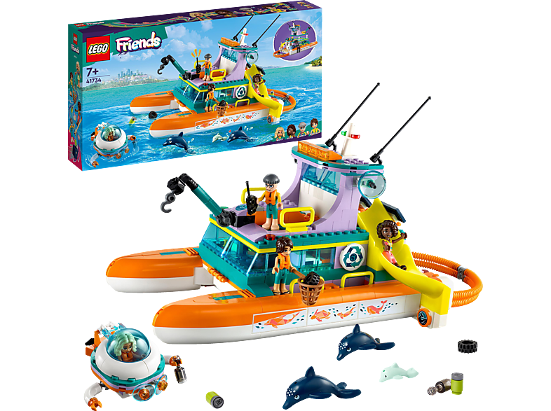 41734 Bausatz, LEGO Seerettungsboot Friends Mehrfarbig