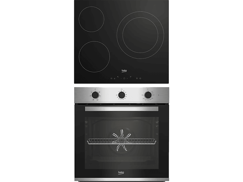 Beko BSE22121X - Conjunto De Horno Y Placa Vitrocerámica