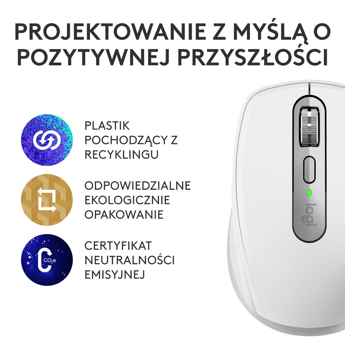 OUTLET - Mysz bezprzewodowa LOGITECH MX Anywhere 3S Jasnoszary 910-006930
