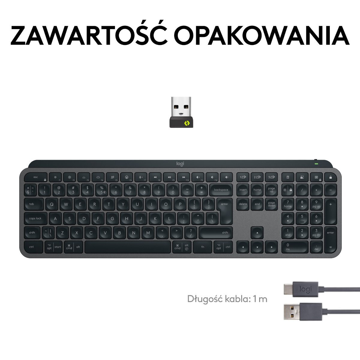 Klawiatura bezprzewodowa LOGITECH MX Keys S Grafitowy 920