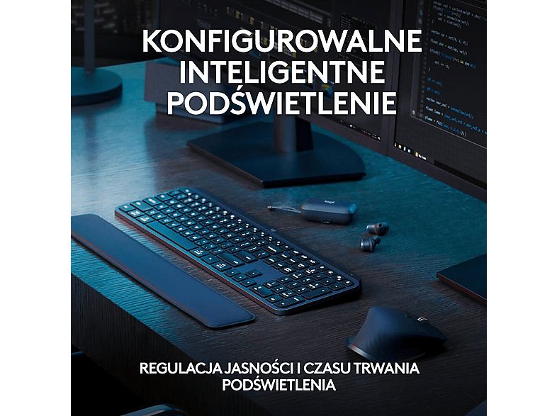 Klawiatura LOGITECH MX Keys S Plus Grafitowy – zdjęcie 3