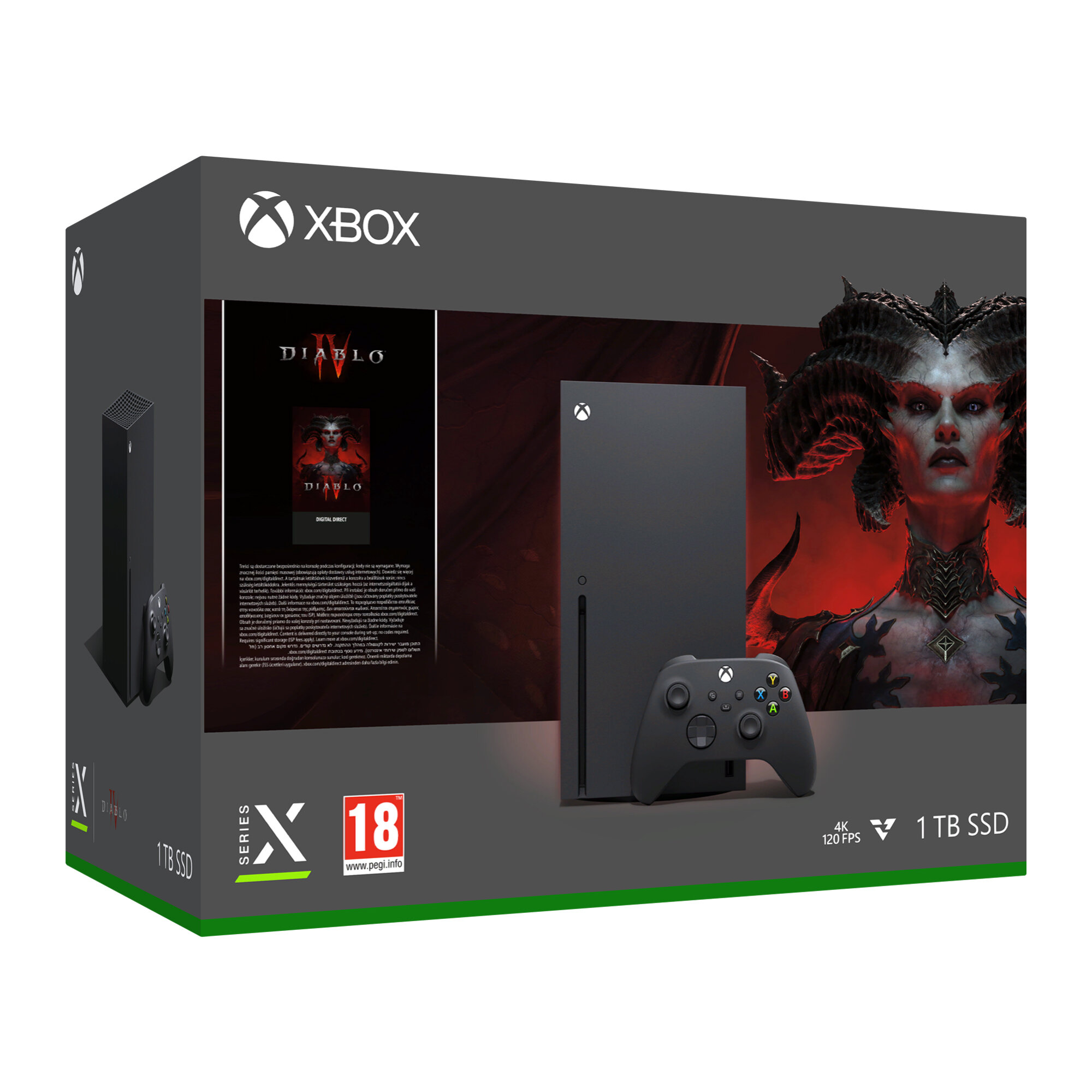 Konsola MICROSOFT Xbox Series X 1TB + Diablo IV (kod do pobrania)