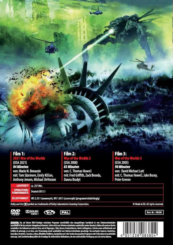 War Worlds DVD Box of the
