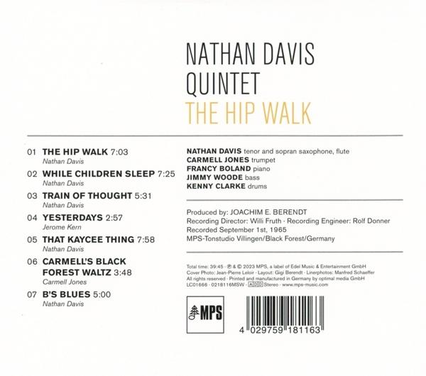 Nathan Davis - The Hip Walk (CD Digipak)  - (CD)