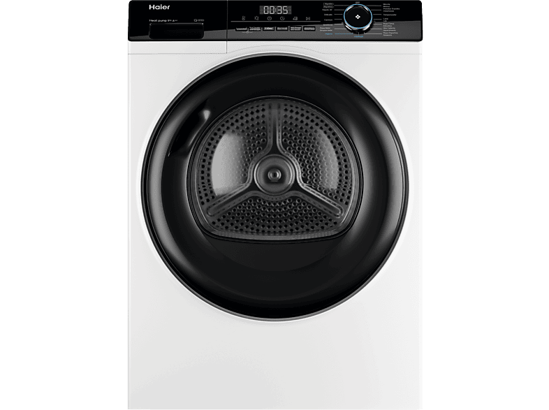 Haier I-Pro Series 3 HD90-A3939-IB, 9kg, 15 programas, Motor Inverter, Antiarrugas