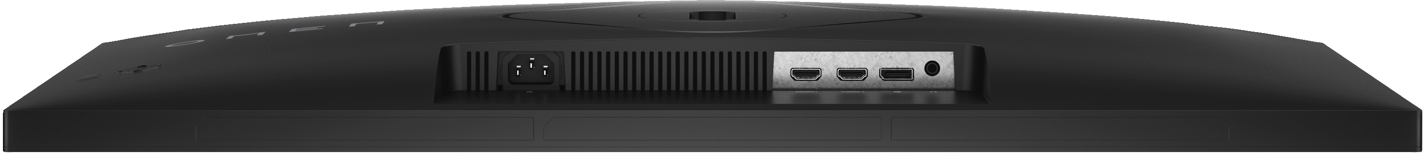 Arrière d'un moniteur avec ports pour les connexions.