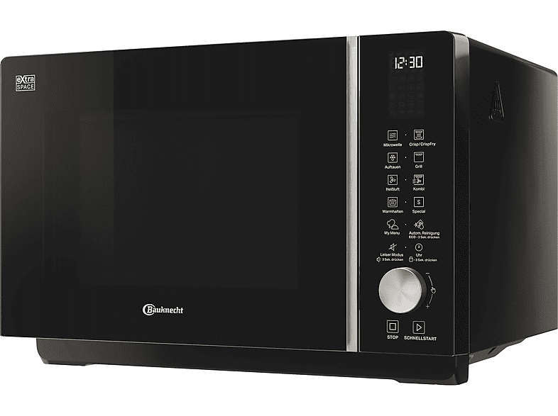BAUKNECHT MF 258 B, Mikrowelle (800 Watt, Grillfunktion, Heißluftfunktion)