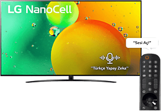 LG 55NANO766QA 55 inç 139 Ekran Uydu Alıcılı Smart 4K Ultra HD NanoCell TV Outlet 1223954