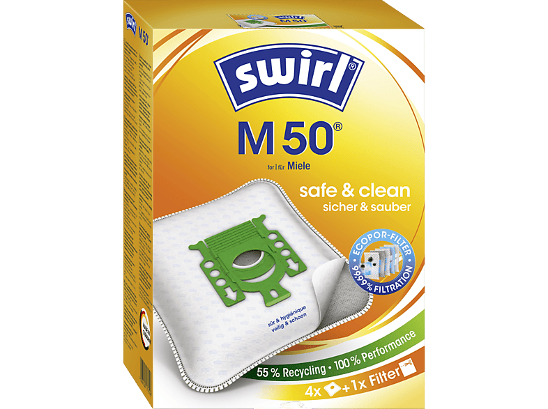 SWIRL M50 MicroPor Plus - Staubsaugerbeutel