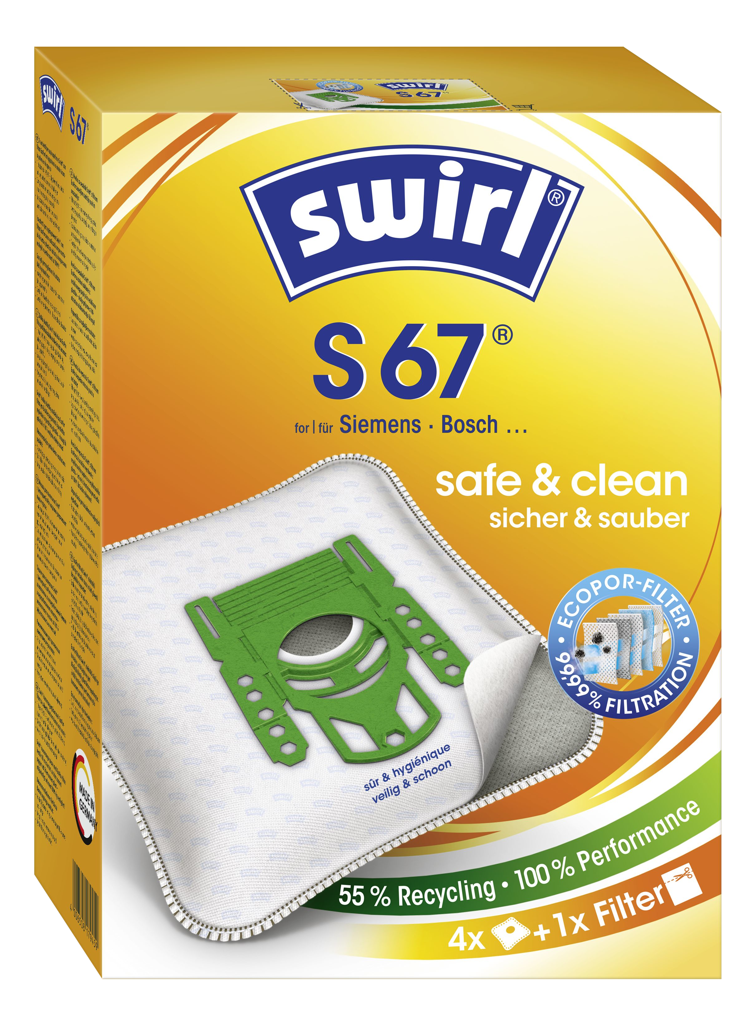 10 Sacchetti Per Aspirapolvere Adatto Per Siemens VS Z30000 - 39999 - Z - Foto 6