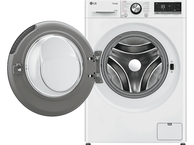 LG Electronics W4WR7096Y Waschtrockner (9 kg / 6 kg, 1360 U/Min., freistehend, Weiß)