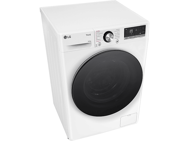 LG Electronics W4WR7096Y Waschtrockner (9 kg / 6 kg, 1360 U/Min., freistehend, Weiß) — Foto 4 von 5