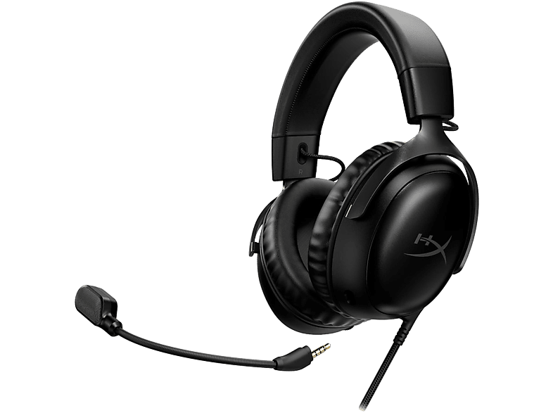 HP HYPERX Cloud III vezetékes fejhallgató mikrofonnal, 3,5mm jack, USB Type-C/A, fekete (727A8AA)