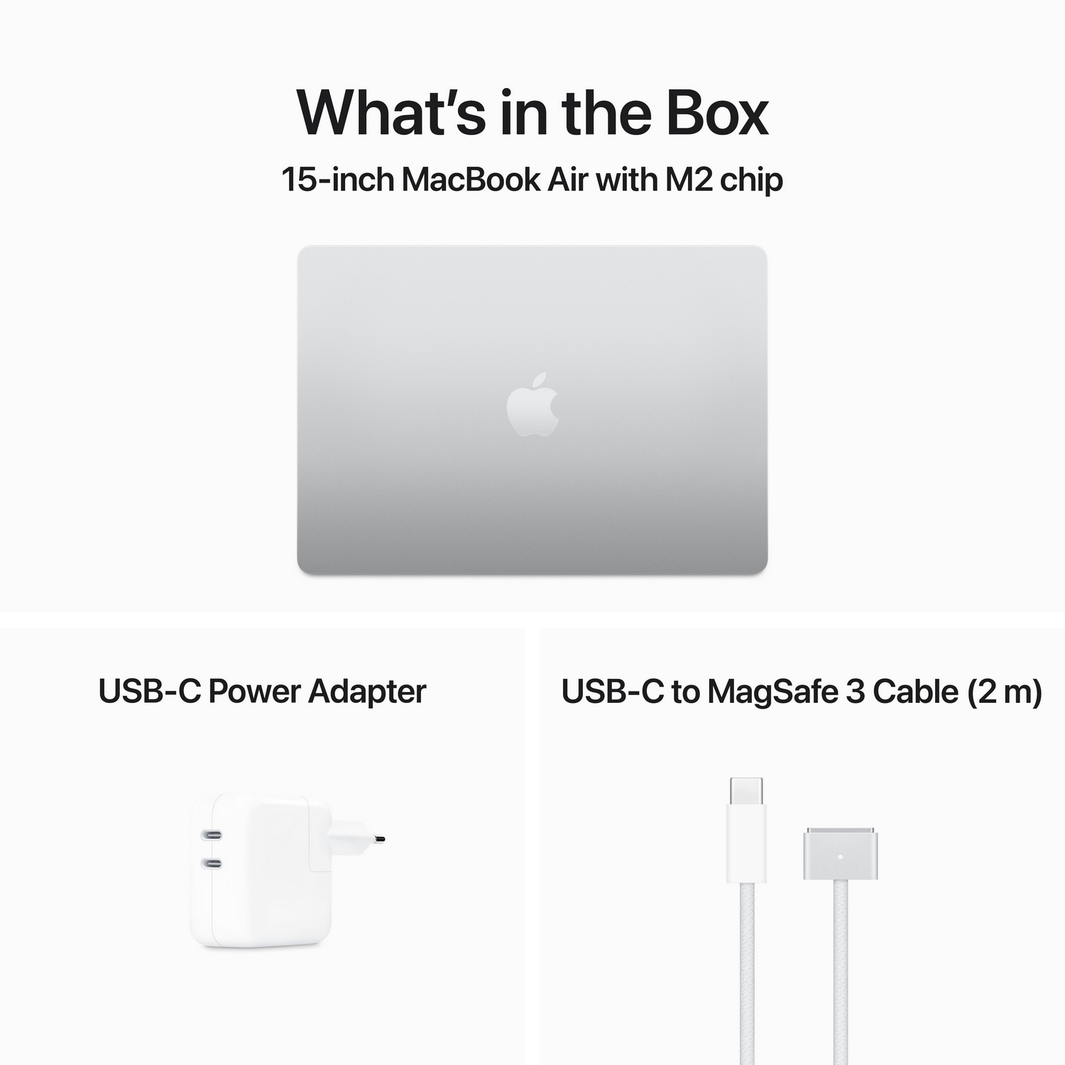 APPLE MacBook Air (2023) Zilver - 15 inch - Apple M2 - 8 GB - 512 GB