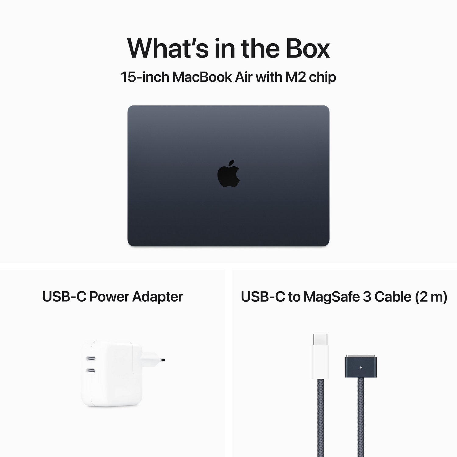 APPLE MacBook Air (2023) Middernacht | 15 inch - Apple M2 - 10C