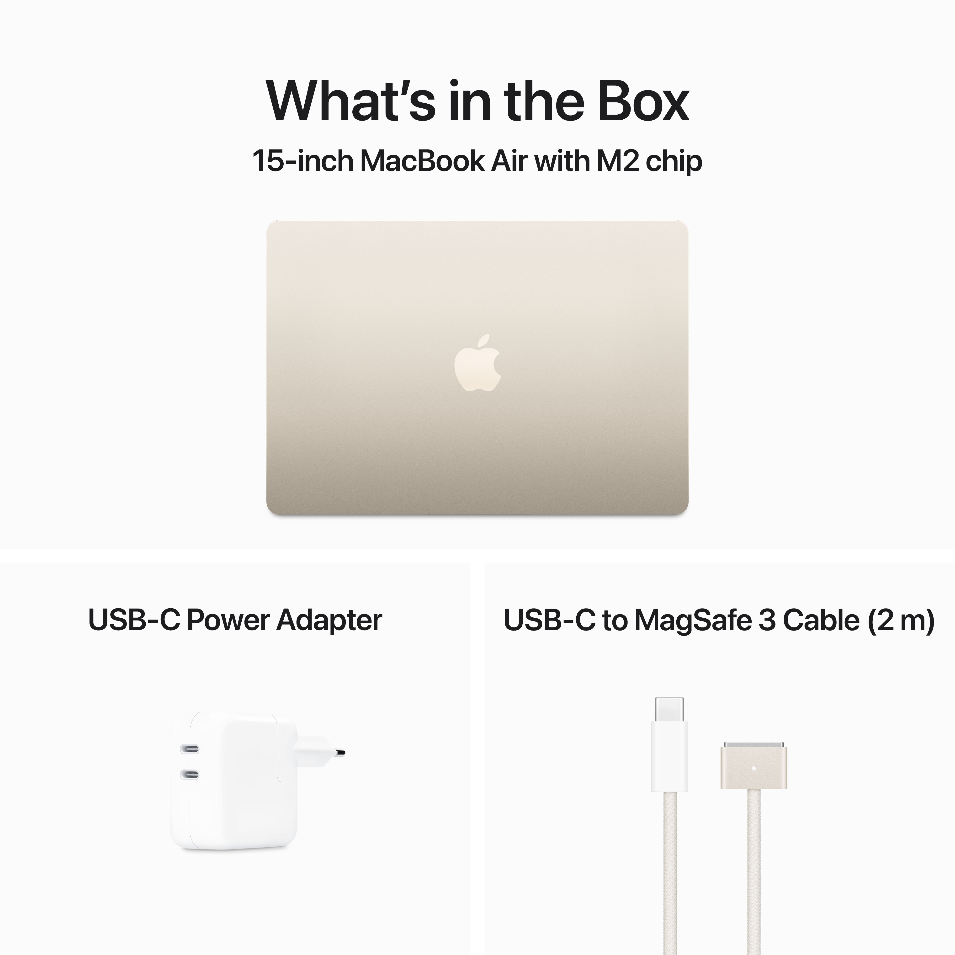 Laptop, Netzteil und Kabel auf weißer Oberfläche.