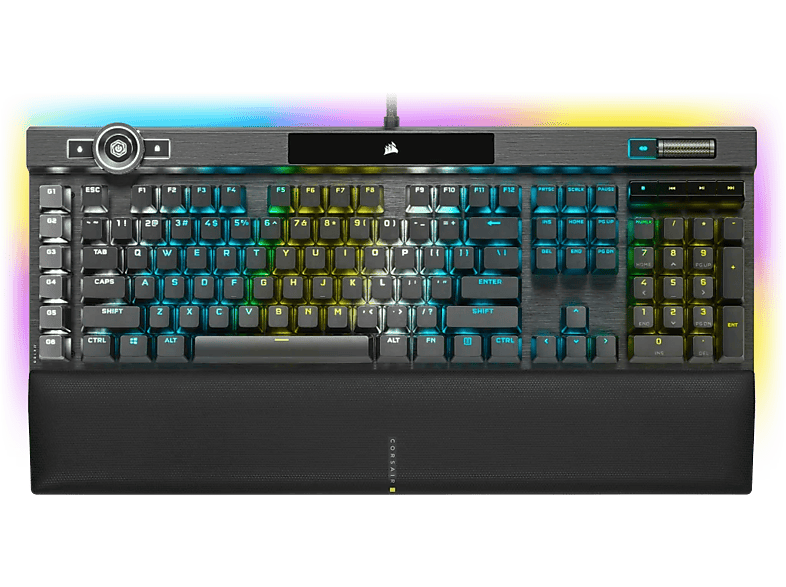 CORSAIR K100 RGB optikai-mechanikus billentyűzet, RGB, US Angol, fekete (CH-912A01A-NA)