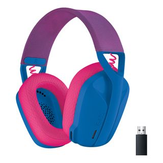 LOGITECH G435 - Gaming Headset, Blau und Himbeerfarben
