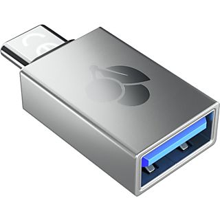 CHERRY 61710036 - Adattatore USB-A/USB-C, 5 Gbit/s, Argento