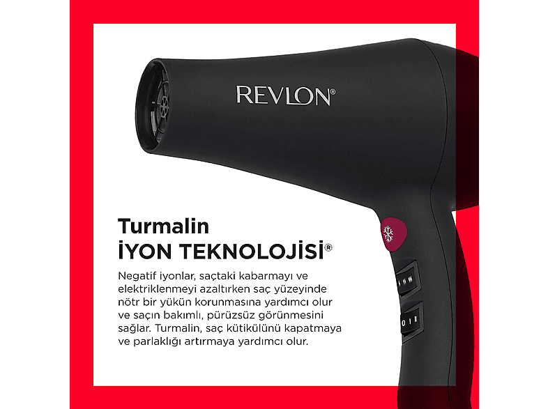 REVLON RVDR5251 AC Motorlu Difüzörlü Ionic Saç Kurutma Makinesi Siyah_3