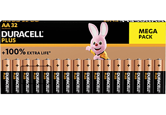 DURACELL AA MN1500 PLUS 32 - Batterie (Schwarz/Kupfer)