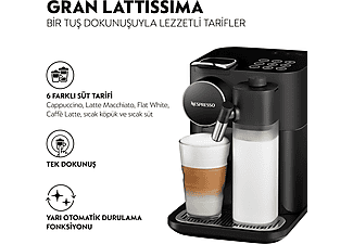 NESPRESSO F541 Gran Latissima Siyah Süt Çözümlü Kahve Makinesi_6