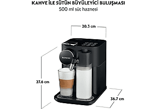 NESPRESSO F541 Gran Latissima Siyah Süt Çözümlü Kahve Makinesi_7