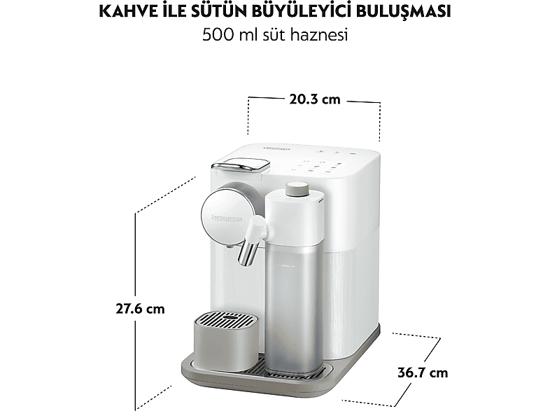 NESPRESSO F541 Gran Latissima Beyaz Süt Çözümlü Kahve Makinesi_2