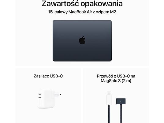 Laptop APPLE MacBook Air 15 M2/8GB/256GB SSD/INT/macOS Północ MQKW3ZE/A