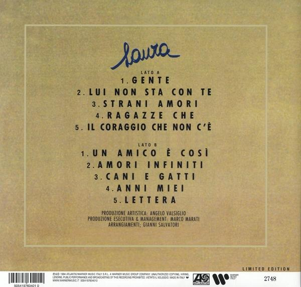 Ein Vintage-Albumcover mit Songtiteln und Künstlernamen. Ein Limited-Edition-Label ist sichtbar.