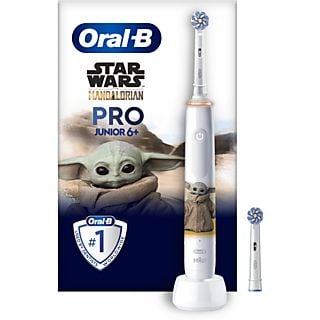 Cepillo eléctrico - Oral-B Pro Junior Star Wars, A partir de 6 años, Sensor de presión, 3 modos