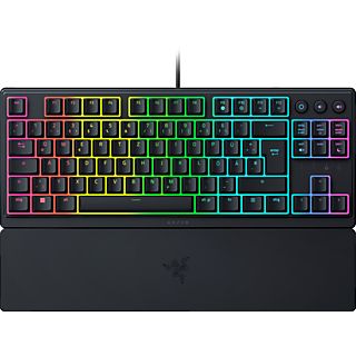 RAZER Ornata V3 TKL Gaming Tastatur, USB-A, 8 RGB Zonen, QWERTZ, Schwarz