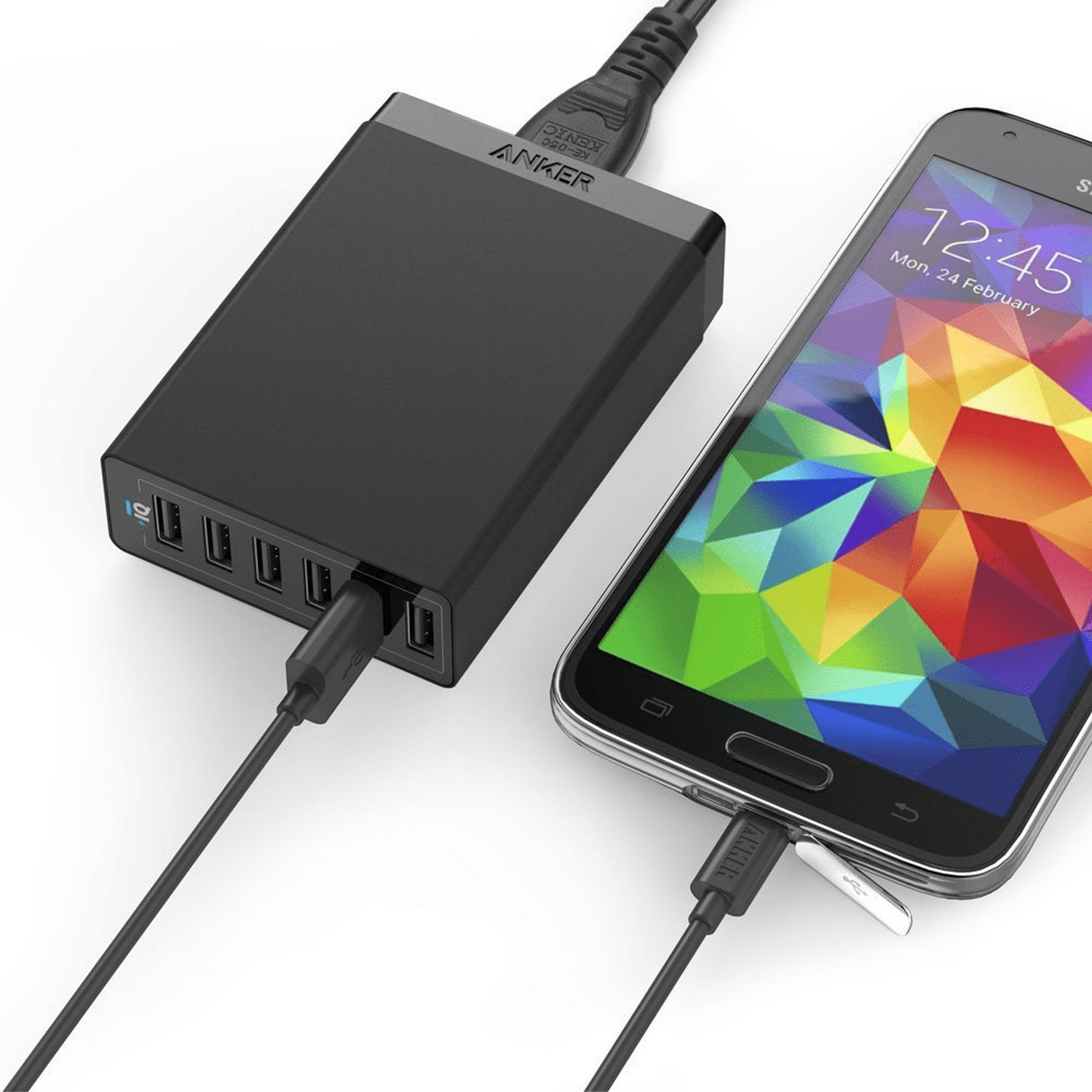 ANKER Chargeur PowerPort 6 x USB 60 W Noir (A2123L12)