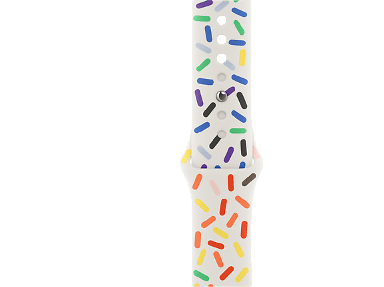 REACONDICIONADO Seminuevo Excelente APPLE Watch Loop Deportiva Edición Orgullo, 45 mm, Fluoroelastómero, Cierre con pasador, Talla M/L, Multicolor