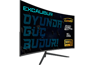 CASPER Excalibur M.E27FHD-G 27'' 200Hz 1MS Curved G-Sync Full HD Gaming Monitör Siyah