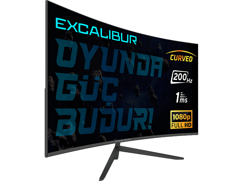 CASPER Excalibur M.E27FHD-G 27'' 200Hz 1MS Curved G-Sync Full HD Gaming Monitör Siyah