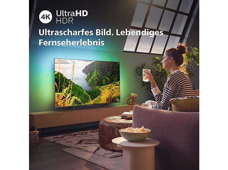 PHILIPS 75PUS8108/12 4K LED Ambilight TV (Flat, 75 Zoll / 189 cm, UHD 4K, SMART TV, Ambilight, Philips Smart TV)