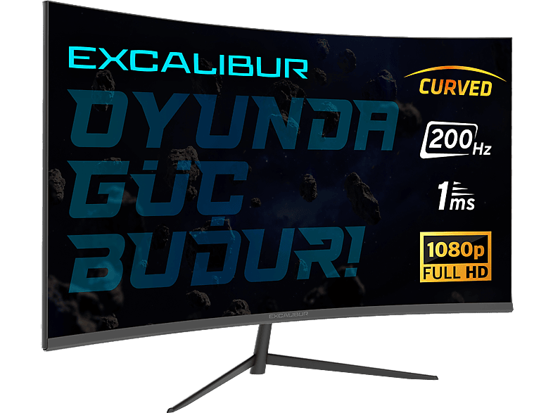 CASPER Excalibur M.E238FHD-G 23.8'' 200Hz 1MS Curved G-Sync Full HD Gaming Monitör Siyah