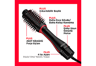 REVLON RVDR5298 One Step Plus Volumiser Saç Kurutma Makinesi ve Şekillendirici Siyah_3