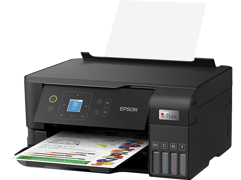 EPSON EcoTank L3560 Yazıcı+Tarayıcı+Fotokopi+Wifi Mürekkep Tanklı Yazıcı Siyah_1