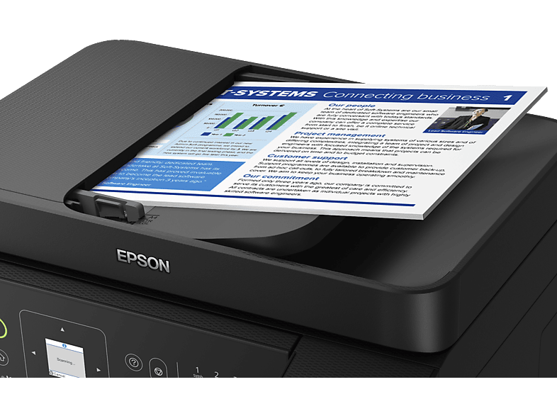 EPSON EcoTank L5590 Yazıcı+Tarayıcı+Fotokopi+Faks+ Wifi Mürekkep Tanklı Yazıcı Siyah_4