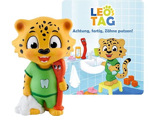 TONIES Leos Tag : à vos marques, prêts, brossez-vous les dents ! - Figurine audio / D (Multicolore)