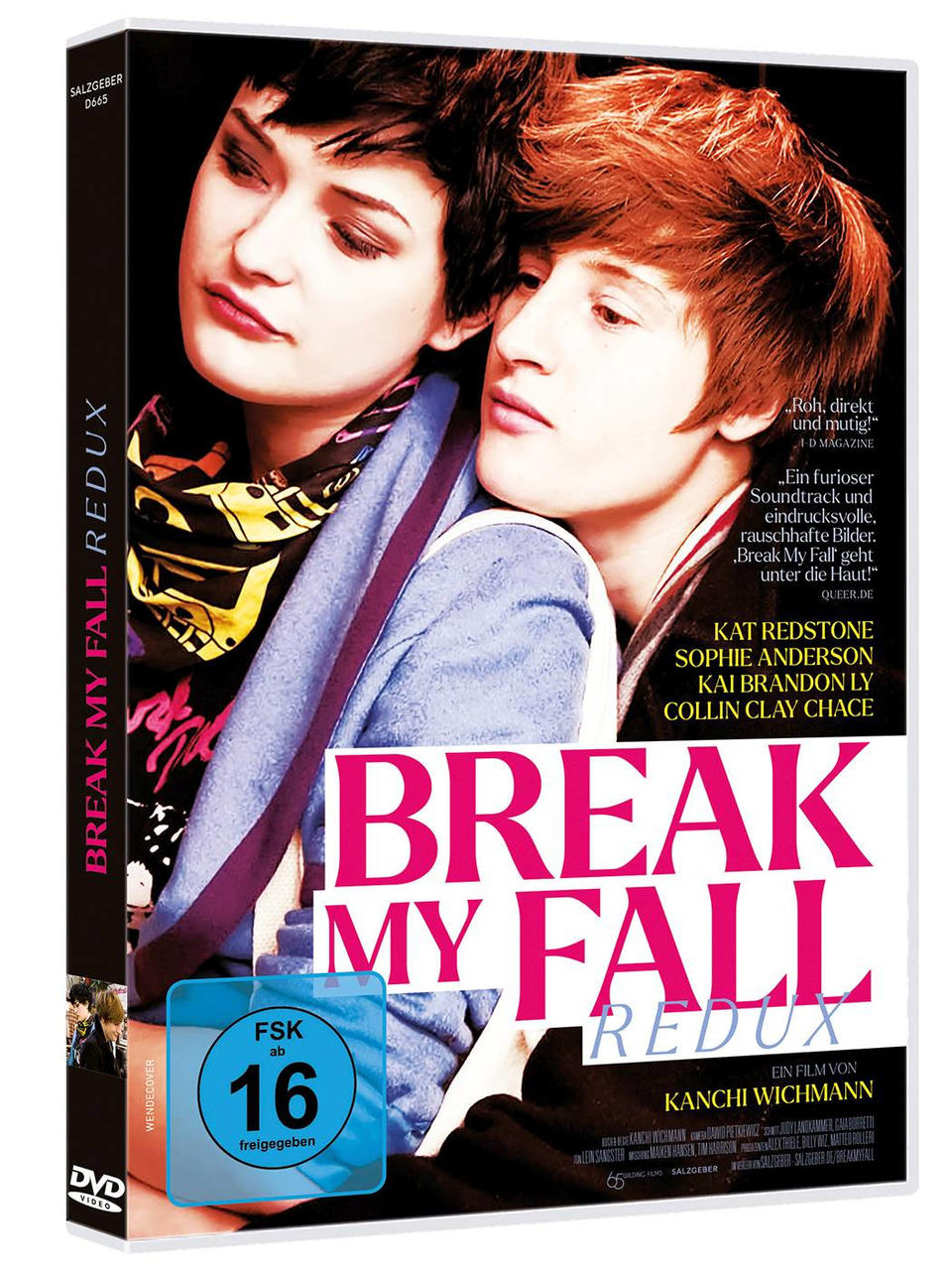 DVD-Cover: Zwei Personen umarmen sich. Titel: Break My Fall Redux.