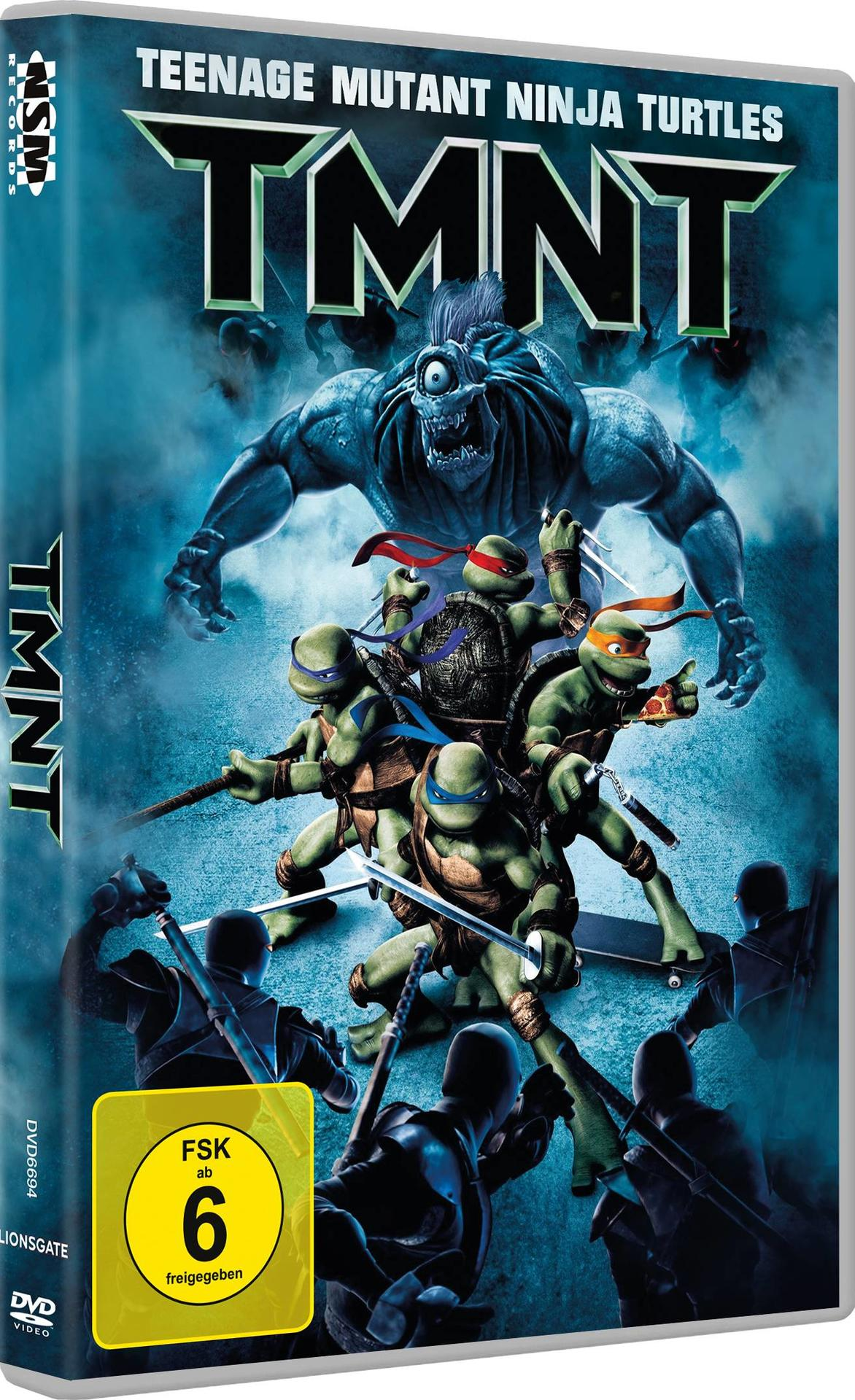 TMNT DVD-Cover mit Teenage Mutant Ninja Turtles-Charakteren.