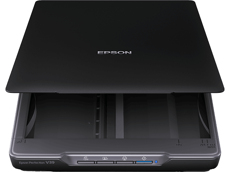 REACONDICIONADO Seminuevo Muy bueno Escáner portátil - Epson V39II, 4800 x DPI, 216 297 mm, Sensor CIS, Negro