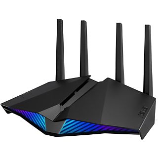 Router WiFi - ASUS DSL-AX82U, 5400 Mbps, MU-MIMO, Doble banda, Negro