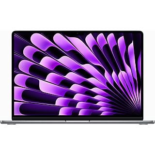 APPLE MacBook Air 15 Zoll, M2 Chip 8-Core und 10-Core GPU, 8GB RAM, 512GB SSD, Space Grau (MQKQ3D/A)