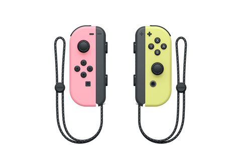 Mando  Joy-Con Set, Nintendo Switch, Izquierda y Derecha, Vibración HD,  Rosa y Amarillo pastel